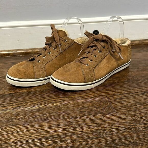 UGG Roxford Twin Face Bomber Jacket Chestnut Men's Shoes - Size 7.5 - Picture 1 of 11